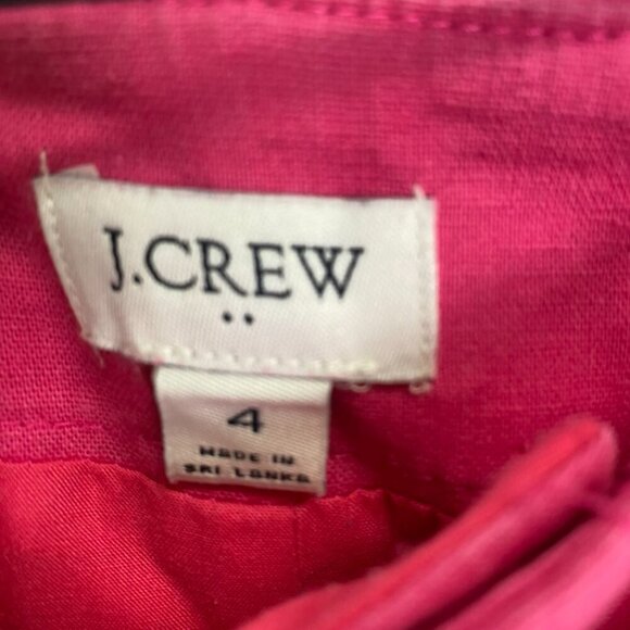J. Crew Pink Linen Blend Skirt with Tie - Picture 6 of 10